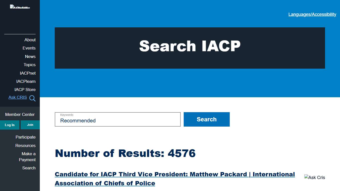 Search | International Association of Chiefs of Police